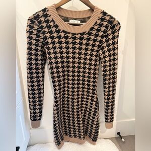 Hollister Houndstooth Knit Dress